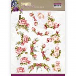 Pink Rose - Romantic Roses 3D Cutting Sheet by Precious Marieke