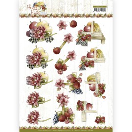 3D Cutting Sheet - Precious Marieke - Flowers and Fruits - Flowers and Apples