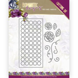 Rose Fence Rectangle - Romantic Roses Cutting Die by Precious Marieke