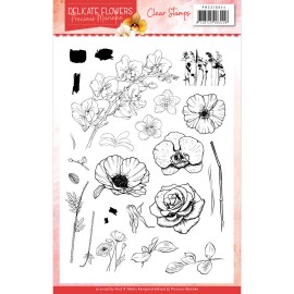 Clear Stamps Delicate Flowers by Precious Marieke 