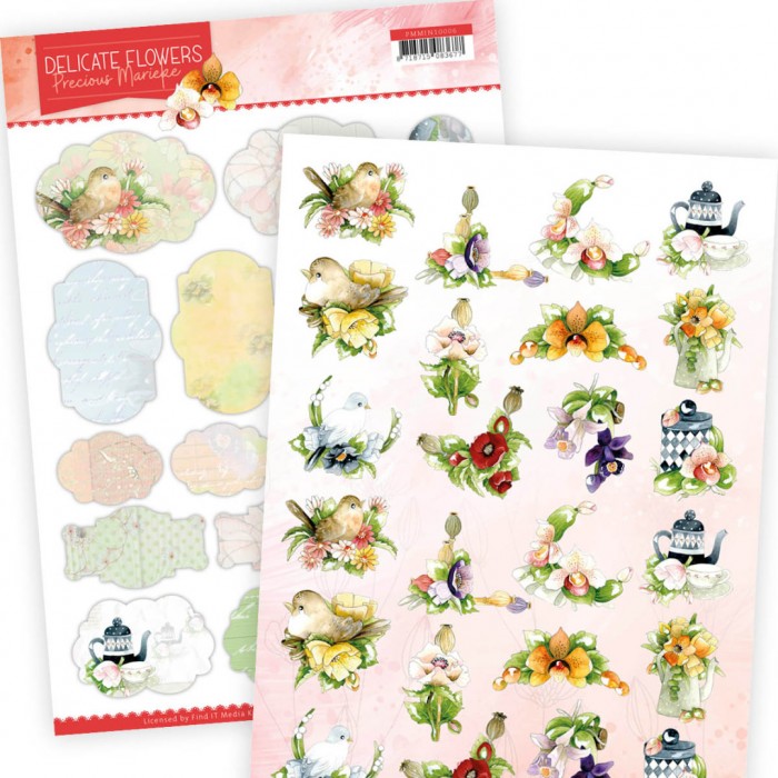 Mini's and Labels Delicate Flowers by Precious Marieke