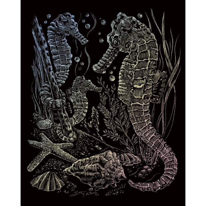 SEA HORSE HOLOGRAPHIC ENGRAVING  