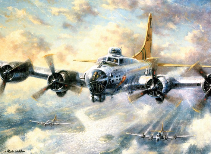 A3 Painting by numbers FLYING FORTRESS