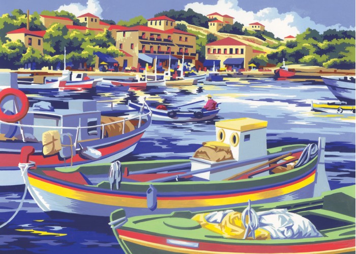 MEDITERRANEAN FISHING A3 Painting by numbers 