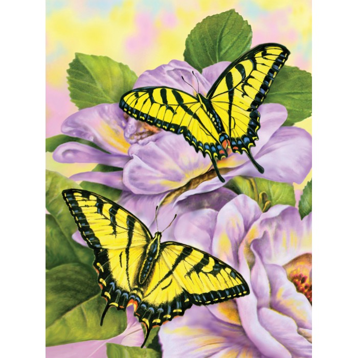 SWALLOWTAIL BUTTERFLIES A4 Painting by numbers 