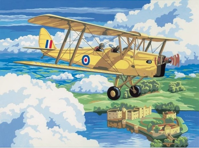 A3 Painting by numbers Nostalgic Plane