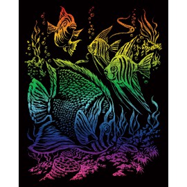 TROPICAL FISH Rainbow Engraving
