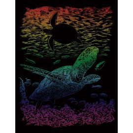 SEA TURTLE Rainbow Engraving