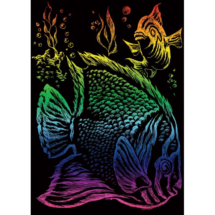 TROPICAL FISH Mini Rainbow Engraving 