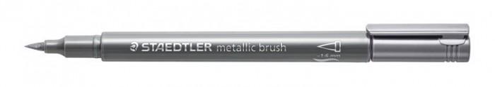 Silver Metallic Brush
