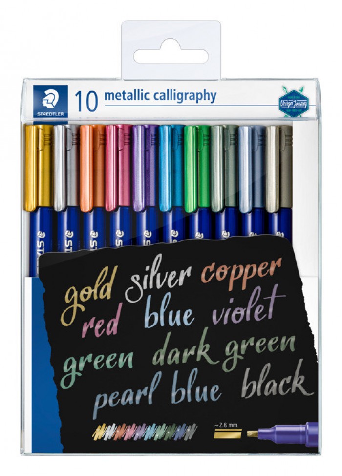 10 pc Set Metallic Calligraphy Pen