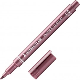 metallic pen red