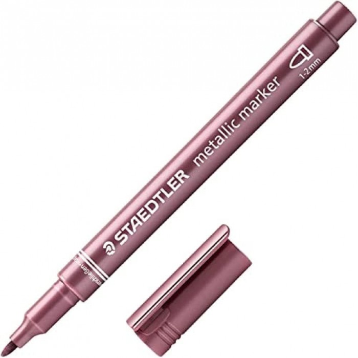 metallic pen red