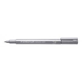 metallic pen zilver