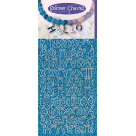 Sticker Charms ABC D.Turquoise