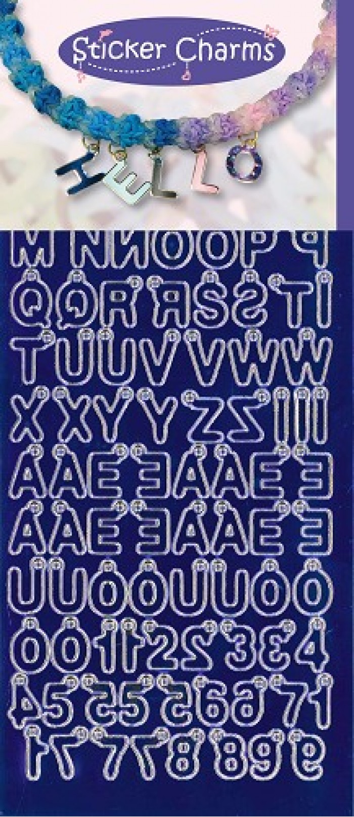 Sticker Charms ABC M.Blue
