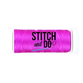 Bright Pink Linen Embroidery Thread Stitch and Do