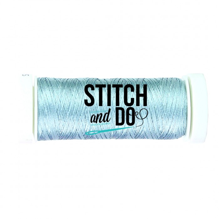 Old Blue Linen Embroidery Thread Stitch and Do 
