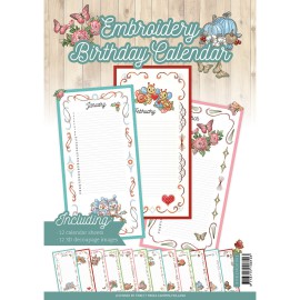 Embroidery Birthday Calendar - ENG