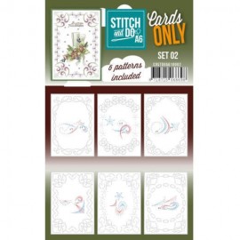 Nr. 2 A6 Losse oplegkaarten - Cards Only Stitch and Do