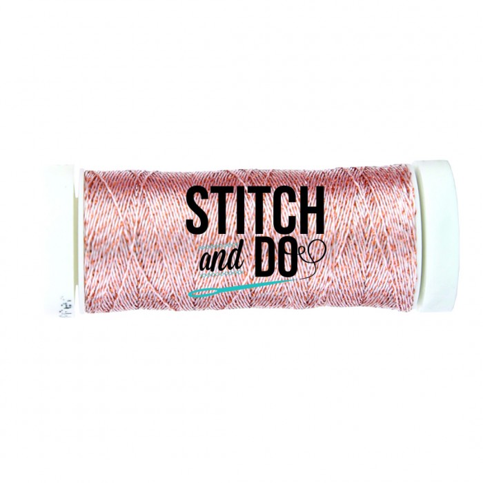 Silver-Copper Sparkles Embroidery Thread Stitch and Do 