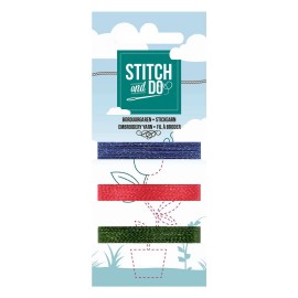 Nr. 61 Mini borduurgarenkaart Stitch and Do