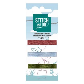 Nr. 62 Mini borduurgarenkaart Stitch and Do
