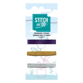 Nr. 64 Mini borduurgarenkaart Stitch and Do