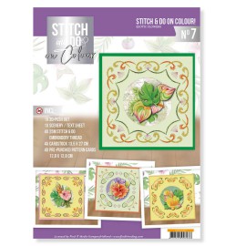Stitch and Do on Colour 007 - Jeanine's Art - Exotic Flowers