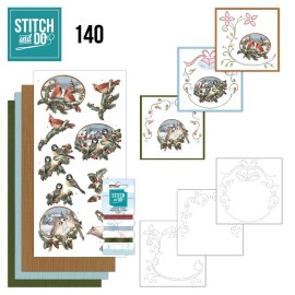 Nr. 140 Stitch and Do Christmas Birds Nostalgic Christmas by Amy Design
