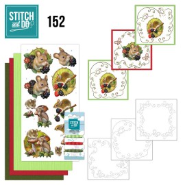 Nr. 152 Stitch and Do Forest Animals by Amy Design