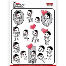 With Love Petit Pierrot 3D Cutting Sheet by Yvonne Creations