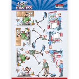 Big Cleaning - Workers - Big Guys - 3D Cutting Sheet by Yvonne Creations