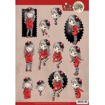 3D Cutting Sheet - Yvonne Creations - Lilly luna - Lady in Red