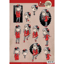 3D Cutting Sheet - Yvonne Creations - Lilly luna - Lady in Red