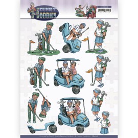 Golf - Funky Hobbies 3D Cutting Sheet by Yvonne Creations