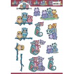 Boho Animals 3D Cutting Sheet by Yvonne Creations