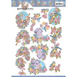 3D Cutting Sheet - Yvonne Creations - Flowers and Birds