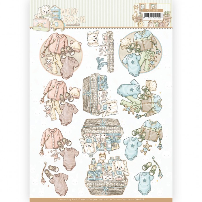  Baby Clothes - Newborn 3D Cutting Sheet by Yvonne Creations