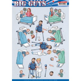 3D Cutting Sheet - Yvonne Creations - Big Guys - Get Well