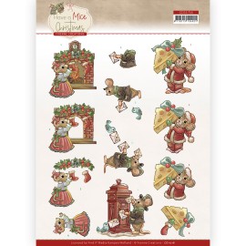 3D Cutting Sheet - Yvonne Creations - Have a Mice Christmas - Sending Christmas Cards