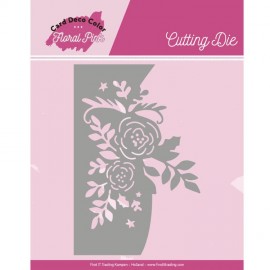 Rozenrand Snijmal - Floral Pink van Card Deco Color 