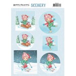 Winter Scenery -  Lola -  3D-Uitdrukvel van Yvonne Creations