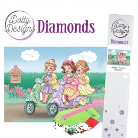 Scooter Bubbly Girls van Yvonne Creations voor Dotty Designs Diamonds