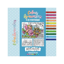 Nr. 1 Children and Animals A6 Colour Cards by Yvonne Creations - Colour by Numbers 