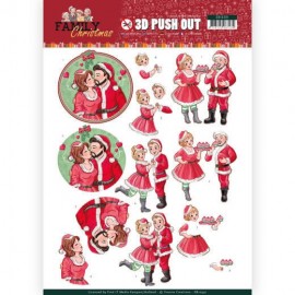 3D Pushout - Yvonne Creations - Family Christmas - Loving Christmas