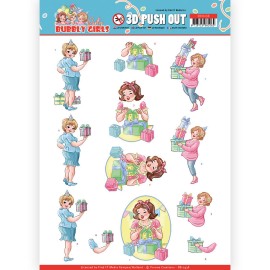 Decorating Bubbly Girls Party 3D-Push-Out Sheet by Yvonne Creations
