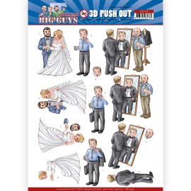 Well Dressed - Workers - Big Guys 3D-Push-Out Sheet by Yvonne Creations