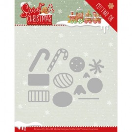 Snoepgoed - Sweet Christmas Snijmal van Yvonne Creations