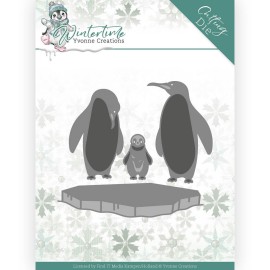 Penguins on Ice Wintertime Cutting Dies by Yvonne Creations